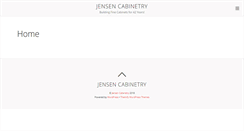Desktop Screenshot of jensencabinetry.com