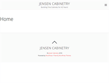 Tablet Screenshot of jensencabinetry.com